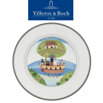 [해외][Villeroy&amp;Boch] 빌레로이앤보흐 Design Naif Salad Plate No.2 Noah&#039;s Ark 디자인나이프 (21cm) (4pcs)