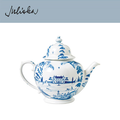 Juliska 컨트리 이스테이트 Country Estate Teapot - Delft Blue (1set / 2pc) 2 quarts 관부가세 포함